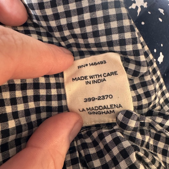 Doen Mallory Dress Gingham Xs - Picture 7 of 7